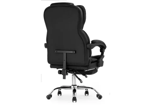 Компьютерное кресло Kolson black 15341 Woodville, чёрный/экокожа, ножки/металл/хром, размеры - *1240***640*680 фото 6