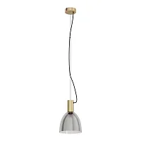 Светильник подвесной Lebalio 99313 Eglo чёрный серый 1 лампа, основание бронзовое в стиле современный 