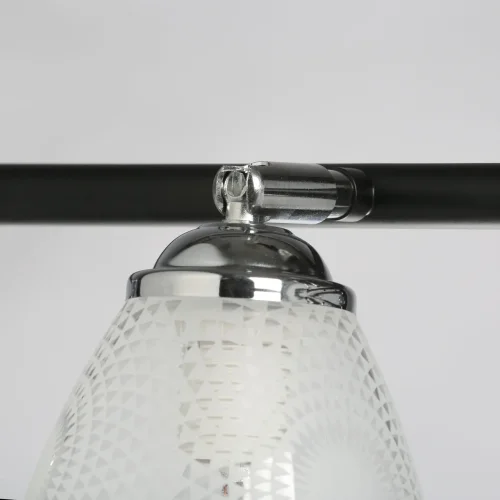 Светильник потолочный Тетро 673017106 DeMarkt белый 6 ламп, основание чёрное в стиле современный  фото 7
