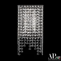 Бра LED Rimini S500.B1.16.B.4000 Arte Perfetto Luce прозрачный 1 лампа, основание никель в стиле классический 