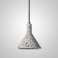 Светильник подвесной OLAUG white 189797-23 ImperiumLoft белый 1 лампа, основание бронзовое в стиле скандинавский 