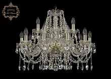 Люстра подвесная хрустальная 11.12.10+5.240.Gd.Sp Богемиа Арт Классик Люстра подвесная хрустальная 11.12.10+5.240.Gd.Sp Богемиа Арт Классик