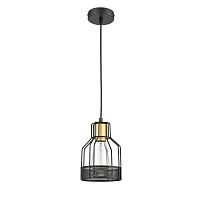 Светильник подвесной лофт Abbis VL6262P01 Vele Luce чёрный 1 лампа, основание чёрное в стиле лофт 
