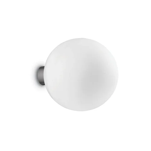 Бра MAPA BIANCO AP1 D20 Ideal Lux белый на 1 лампа, основание хром в стиле современный 