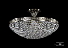 Люстра потолочная хрустальная 19321/45IV GB Bohemia Ivele Crystal прозрачная на 6 ламп, основание золотое в стиле классический sp