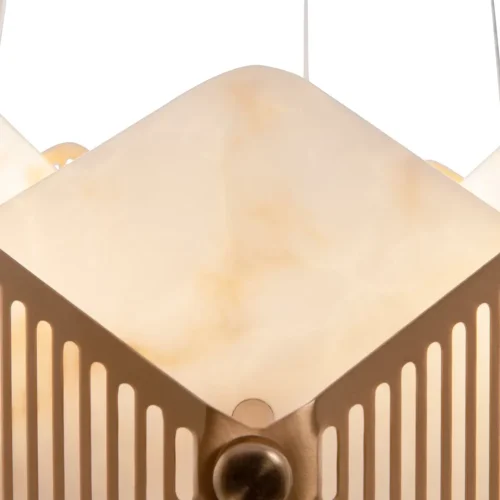 Люстра подвесная Libra FR5172PL-06BS Freya янтарная на 6 ламп, основание латунь в стиле современный  фото 2