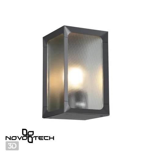 Настенный светильник Arbor 370947 Novotech уличный IP54 чёрный 1 лампа, плафон прозрачный в стиле хай-тек E27 фото 5