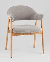 Cтул обеденный Таву с деревянными ножками, серый УТ000041727 Stool Group Cтул обеденный Таву с деревянными ножками, серый УТ000041727 Stool Group