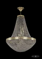 Люстра потолочная хрустальная 19321/H2/60IV G Bohemia Ivele Crystal прозрачная на 15 ламп, основание золотое в стиле классический sp