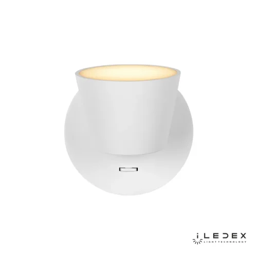 Бра с выключателем LED Flexin W1118-1S WH iLedex белый на 1 лампа, основание белое в стиле современный хай-тек  фото 3