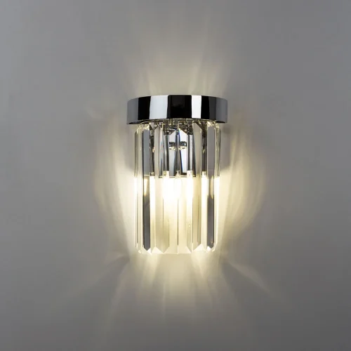 Бра Secunda A1003AP-1CC Arte Lamp прозрачный на 1 лампа, основание хром в стиле современный  фото 2