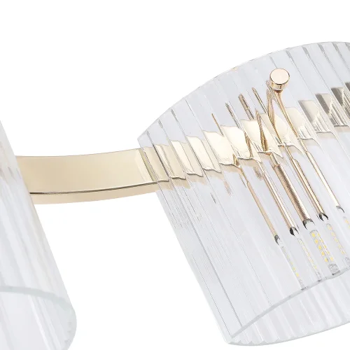 Люстра подвесная ENCANTO SP6 Crystal Lux прозрачная на 6 ламп, основание золотое в стиле современный  фото 3