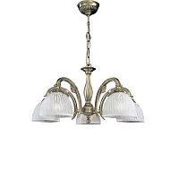 Люстра подвесная L 5650/5 Reccagni Angelo белая на 5 ламп, основание античное бронза в стиле классический Люстра подвесная L 5650/5 Reccagni Angelo белая на 5 ламп, основание античное бронза в стиле классический