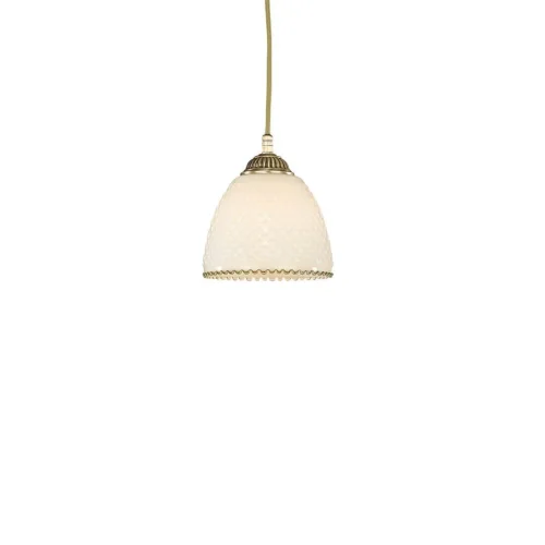 Светильник подвесной L 7005/14 Reccagni Angelo белый 1 лампа, основание античное бронза в стиле классический  фото 2