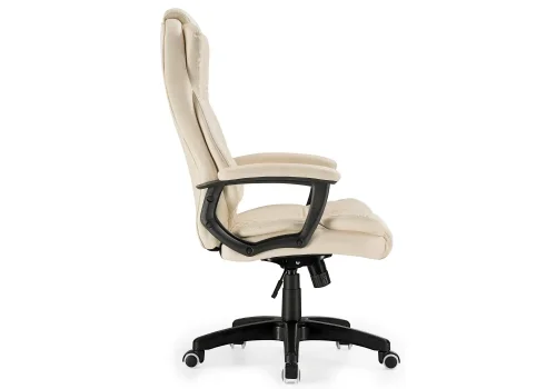 Компьютерное кресло Longo cream 11489 Woodville, бежевый/искусственная кожа, ножки/пластик/чёрный, размеры - *550***650*720 фото 3