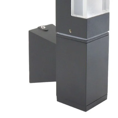Настенный светильник LED Pillar 2861-1W Favourite уличный IP54 чёрный 1 лампа, плафон белый в стиле современный хай-тек LED фото 2