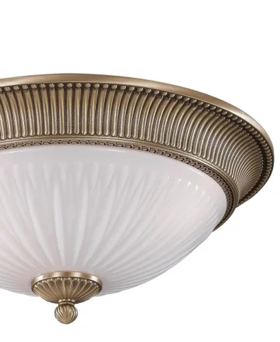 Люстра потолочная  PL 9270/3 Reccagni Angelo белая на 3 лампы, основание античное бронза в стиле классический  фото 2