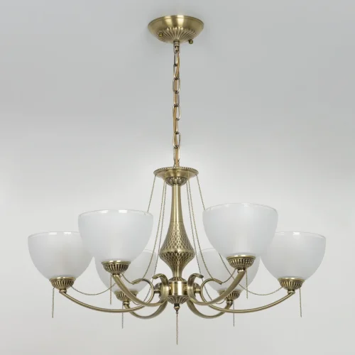 Люстра подвесная Франческа CL417263 Citilux белая на 75 ламп, основание бронзовое в стиле классический  фото 4
