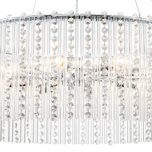 Люстра подвесная Astley 2104/8S Escada прозрачная на 8 ламп, основание хром в стиле классический  фото 4
