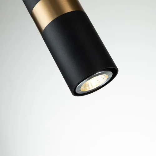 Светильник подвесной Light point 2997-1P Favourite чёрный 1 лампа, основание чёрное в стиле хай-тек трубочки фото 5