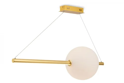 Светильник подвесной LED Freccia MOD063PL-L30G3K Maytoni белый 1 лампа, основание золотое в стиле современный шар