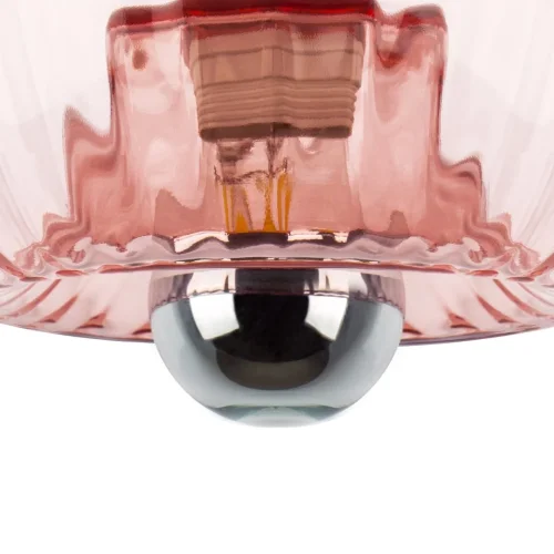 Светильник потолочный Celesta 809002 Lightstar розовый 1 лампа, основание хром в стиле арт-деко  фото 5
