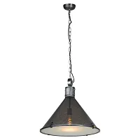 Светильник подвесной лофт Ajo LSP-8136 Lussole чёрный 1 лампа, основание чёрное в стиле лофт 