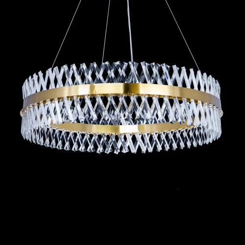 Люстра подвесная LED с пультом Ричард CL336103 Citilux прозрачная на 1 лампа, основание бронзовое в стиле современный хай-тек с пультом фото 2