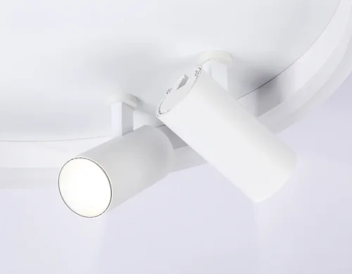 Светильник потолочный LED с пультом FL5112 Ambrella light белый 1 лампа, основание белое в стиле современный хай-тек кольца фото 7