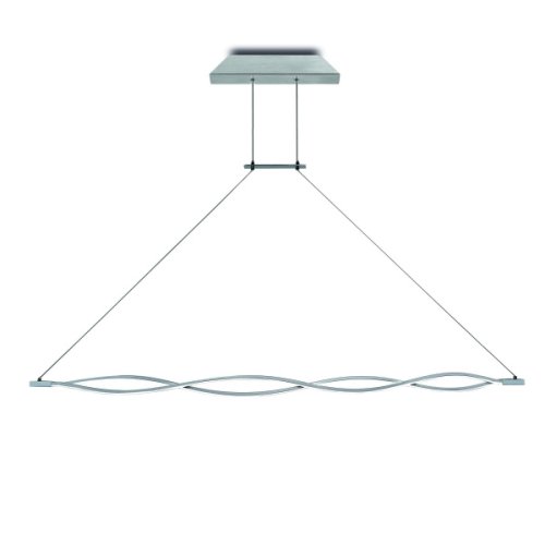 Люстра подвесная LED SAHARA 5815 Mantra серебряная на 1 лампа, основание серебряное в стиле модерн 