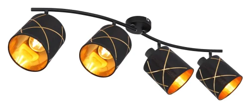 Спот с 4 лампами Bemmo 15431-4 Globo чёрный E27 в стиле современный 