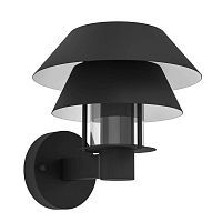 Настенный светильник Chiappera 900287 Eglo уличный IP44 чёрный 1 лампа, плафон чёрный в стиле современный E27