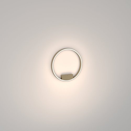 Светильник потолочный LED Rim MOD058CL-L25BSK Maytoni латунь 1 лампа, основание латунь в стиле современный хай-тек минимализм кольца фото 5