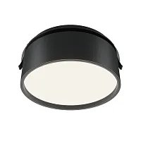 Светильник точечный LED Onda DL024-18W4K-B Maytoni чёрный 1 лампа, основание чёрное в стиле современный хай-тек круглый