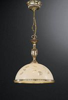 Светильник подвесной L 6308/28 Reccagni Angelo жёлтый 1 лампа, основание золотое в стиле классический 