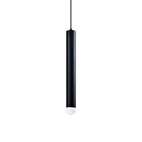 Светильник подвесной Cretto V2331-P Moderli чёрный 1 лампа, основание чёрное в стиле минимализм трубочки