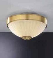 Люстра потолочная  PL 2306/2 Reccagni Angelo белая на 2 лампы, основание античное бронза в стиле классический 