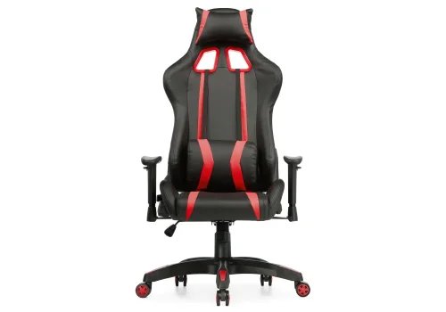 Компьютерное кресло Blok red / black 15136 Woodville, чёрный красный/искусственная кожа, ножки/пластик/чёрный, размеры - *1340***670*540 фото 2