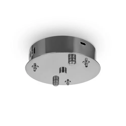 Светильник подвесной LED с пультом Tier FR5257PL-L25CH Freya прозрачный 1 лампа, основание хром в стиле современный кольца фото 3