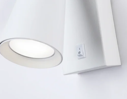 Бра с выключателем TA13141 Ambrella light белый на 1 лампа, основание белое в стиле современный хай-тек  фото 5