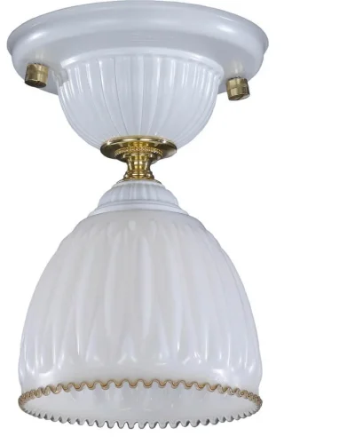 Светильник потолочный PL 9601/1 Reccagni Angelo белый 1 лампа, основание белое в стиле классический  фото 2