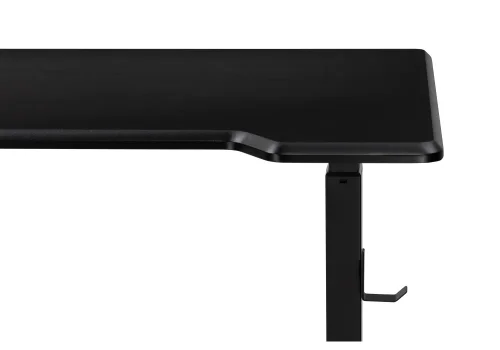 Компьютерный стол Маркос с механизмом подъема 120х75х75 черный / черная шагрень 554799 Woodville столешница чёрная из мдф фото 6