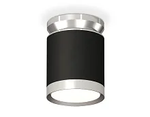 Светильник накладной XS8142025 Ambrella light чёрный 1 лампа, основание чёрное в стиле хай-тек круглый