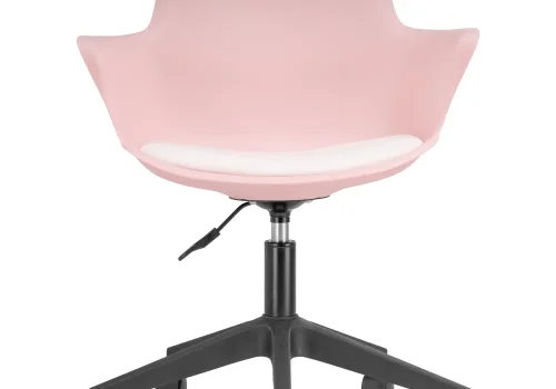 Компьютерное кресло Tulin white / pink / black 15709 Woodville, белый/экокожа, ножки/пластик/чёрный, размеры - *910***600*600 фото 6