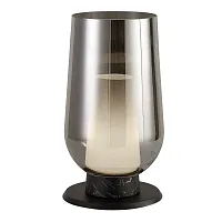 Настольная лампа Nora 8289 Mantra хром 1 лампа, основание чёрное металл в стиле современный 