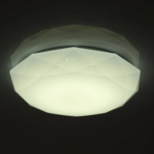 Светильник потолочный LED Ривз 674014801 MW-Light белый 1 лампа, основание белое в стиле хай-тек  фото 4