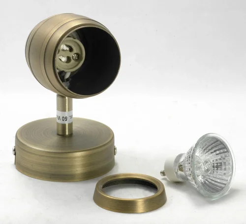 Спот с 1 лампой лофт LSP-9566 Lussole бронзовый GU10 в стиле лофт  фото 3