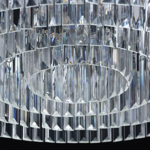 Люстра подвесная хрустальная Гослар 498014910 MW-Light прозрачная на 10 ламп, основание чёрное в стиле современный  фото 3