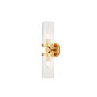 Бра Radiales 3099-2W Favourite прозрачный 2 лампы, основание золотое в стиле классика 
