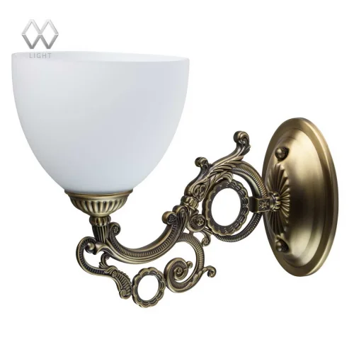 Бра Ариадна 450026701 MW-Light белый на 1 лампа, основание античное бронза в стиле классический 